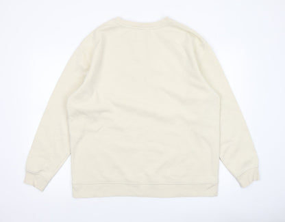 Mens UK Size L Nobody's Child Beige Pullover Sweatshirt