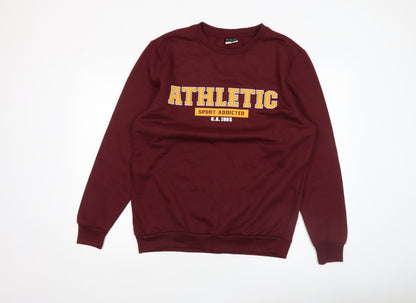 Mens UK Size L Alphar One Brown Pullover Sweatshirt