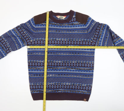 Mens UK Size M Tokyo Laundry Blue Pullover Jumper
