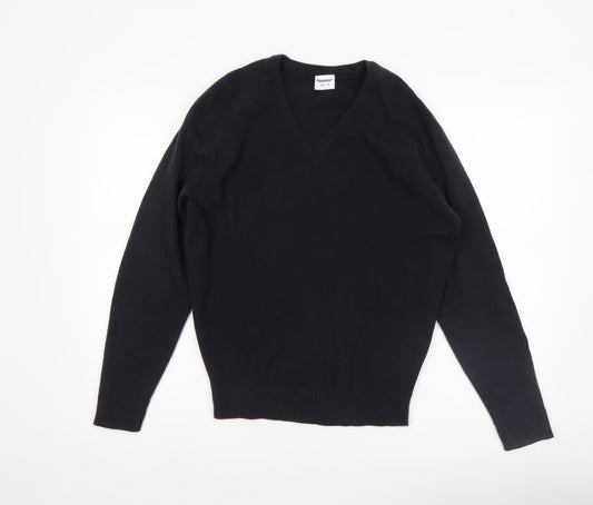 Mens UK Size S Banner Black Pullover Jumper
