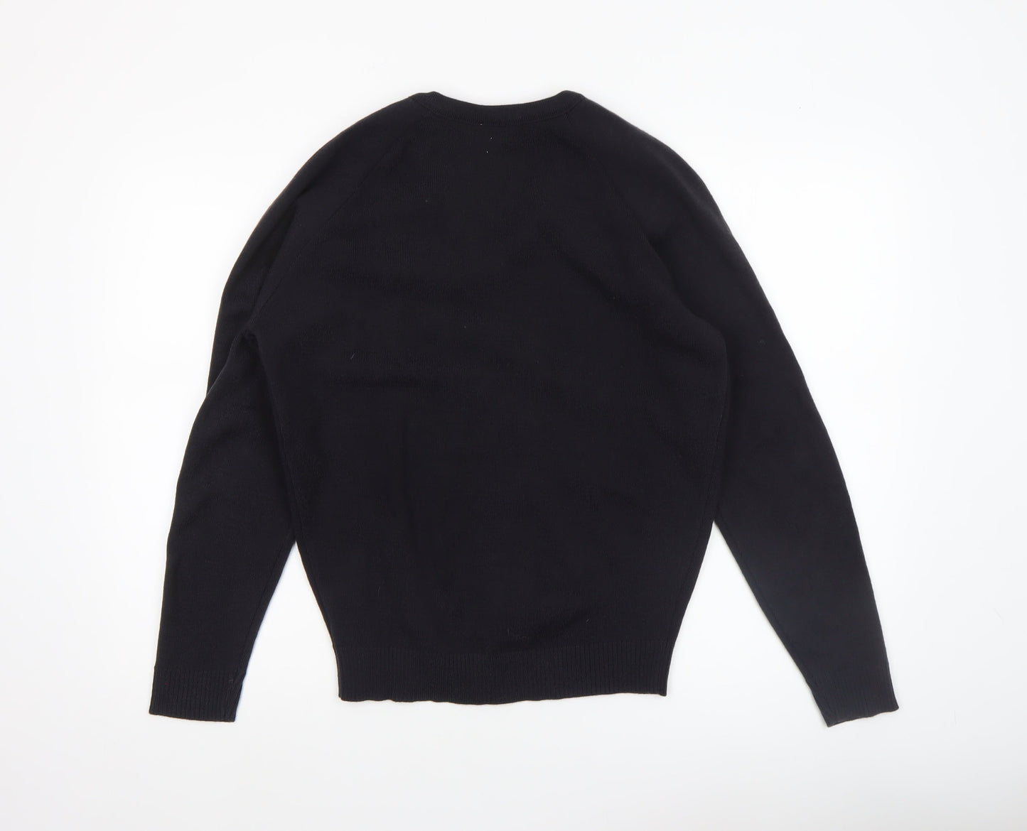 Mens UK Size S Banner Black Pullover Jumper