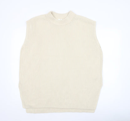 Womens UK Size 12 H&M Beige Vest Jumper