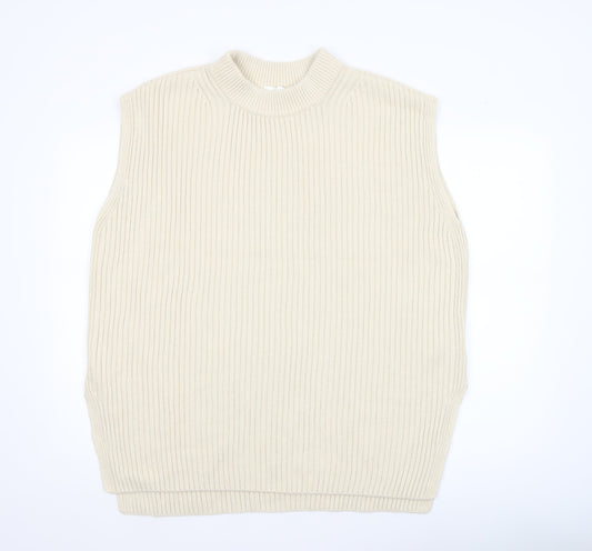 Womens UK Size 12 H&M Beige Vest Jumper