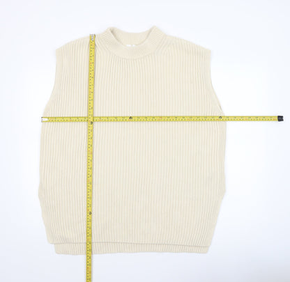 Womens UK Size 12 H&M Beige Vest Jumper