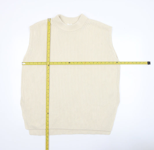 Womens UK Size 12 H&M Beige Vest Jumper