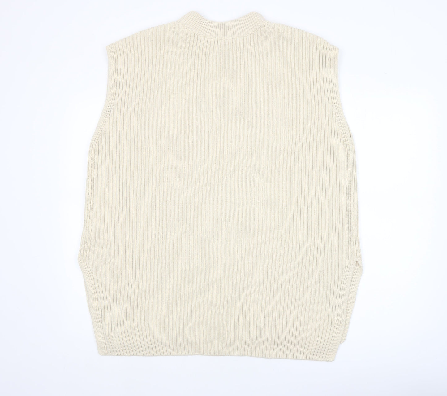 Womens UK Size 12 H&M Beige Vest Jumper
