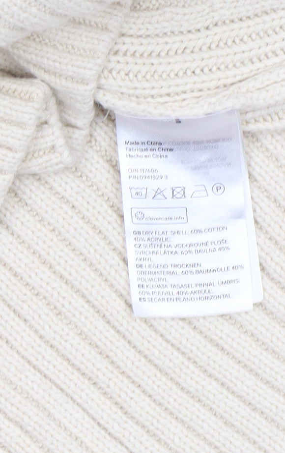 Womens UK Size 12 H&M Beige Vest Jumper