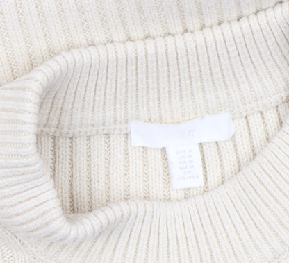Womens UK Size 12 H&M Beige Vest Jumper