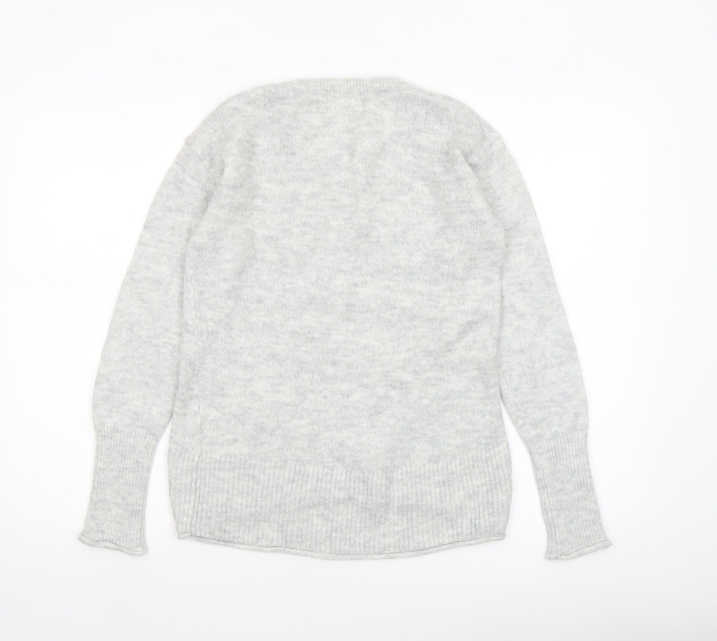 Womens UK Size XS H&M Grey Pullover Jumper