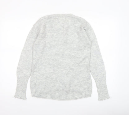 Womens UK Size XS H&M Grey Pullover Jumper