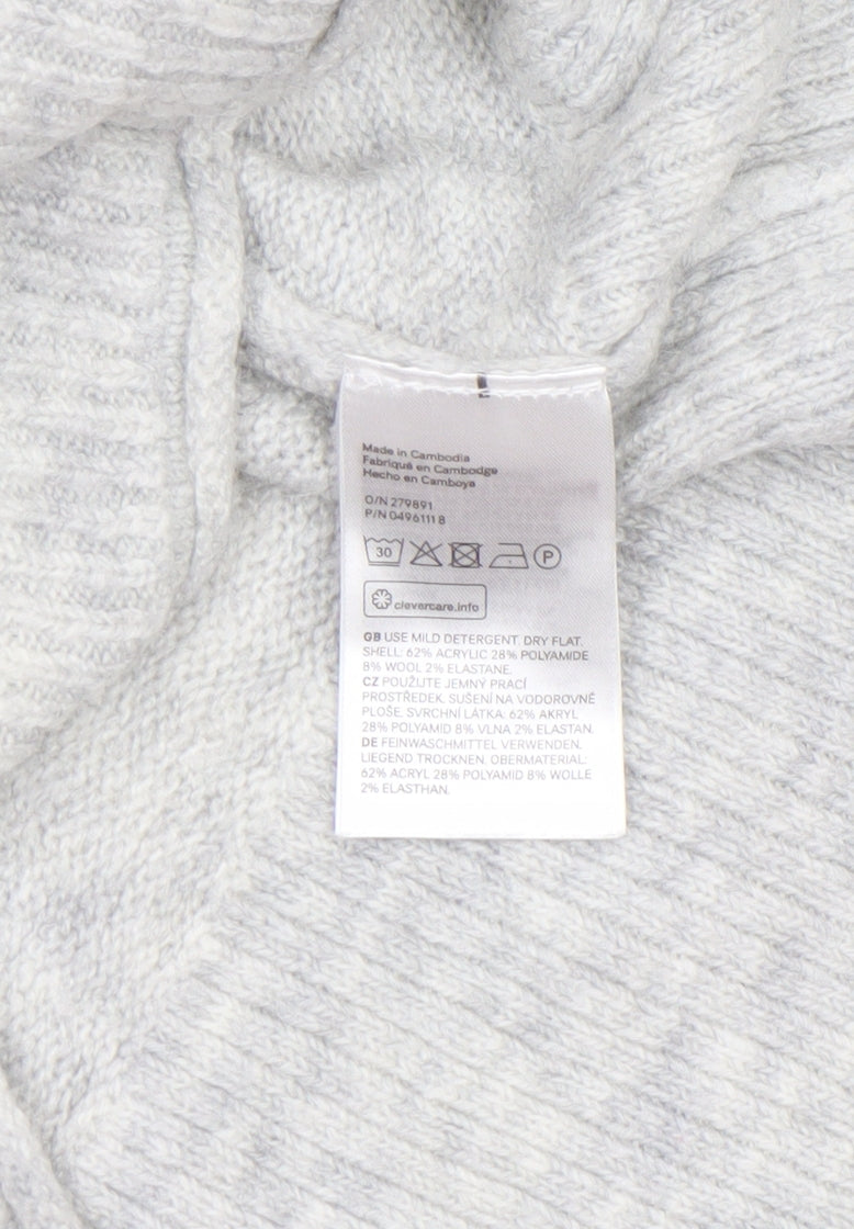 Womens UK Size XS H&M Grey Pullover Jumper