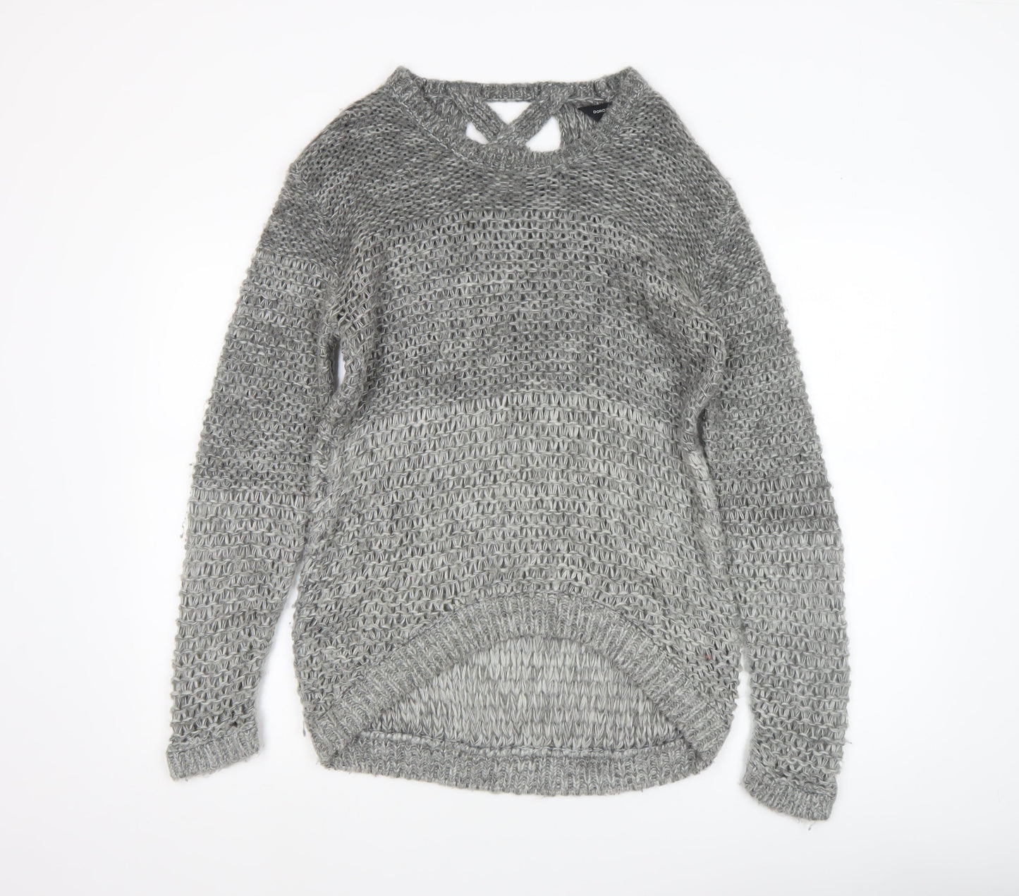 Womens UK Size 12 Dorothy Perkins Grey Pullover Jumper