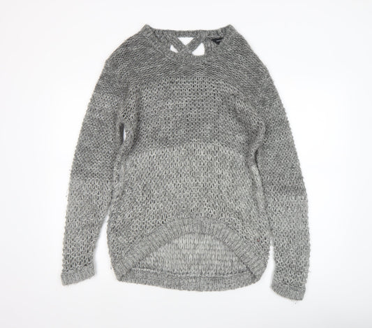 Womens UK Size 12 Dorothy Perkins Grey Pullover Jumper