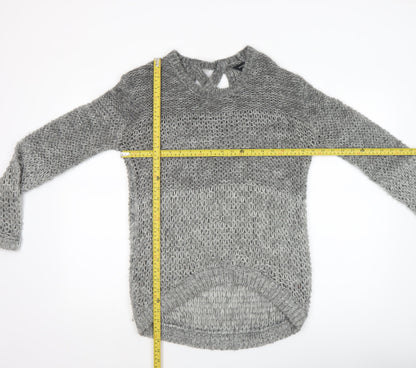 Womens UK Size 12 Dorothy Perkins Grey Pullover Jumper