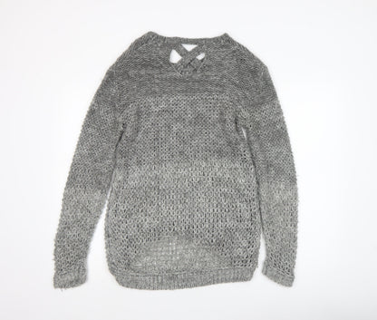 Womens UK Size 12 Dorothy Perkins Grey Pullover Jumper