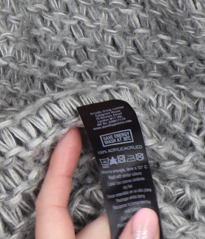Womens UK Size 12 Dorothy Perkins Grey Pullover Jumper