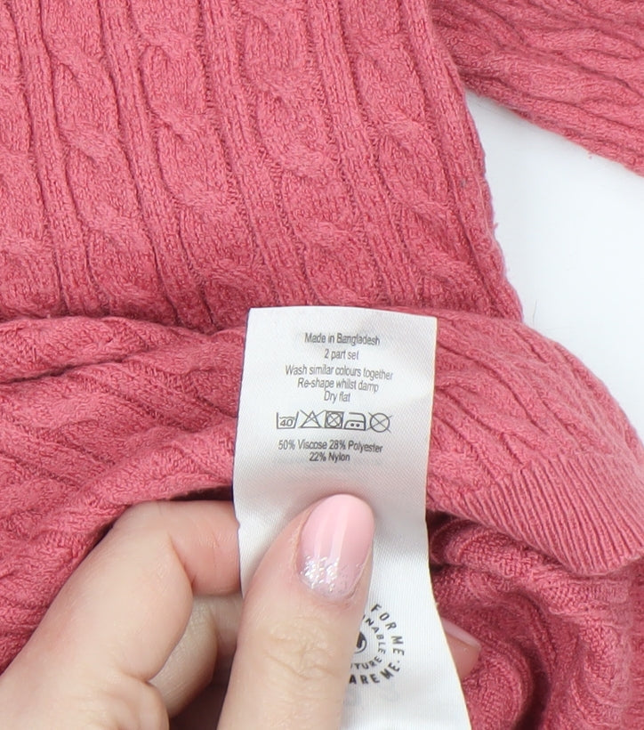Girls UK Size 2-3 Years George Pink Pullover Jumper