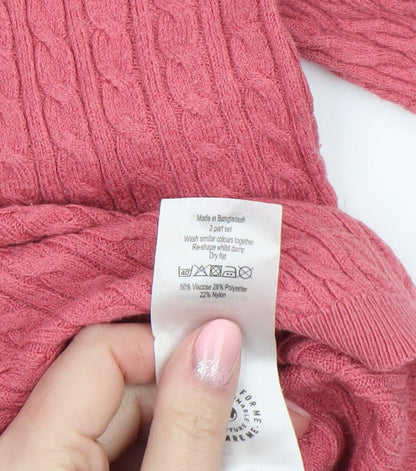 Girls UK Size 2-3 Years George Pink Pullover Jumper