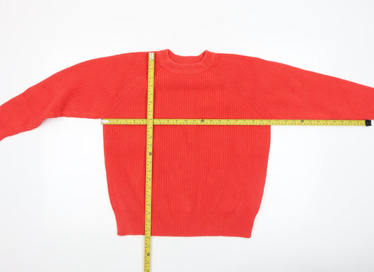 Womens UK Size M Marks and Spencer Red Pullover Jumper