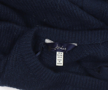 Womens UK Size 8 Joules Blue Cardigan Jumper