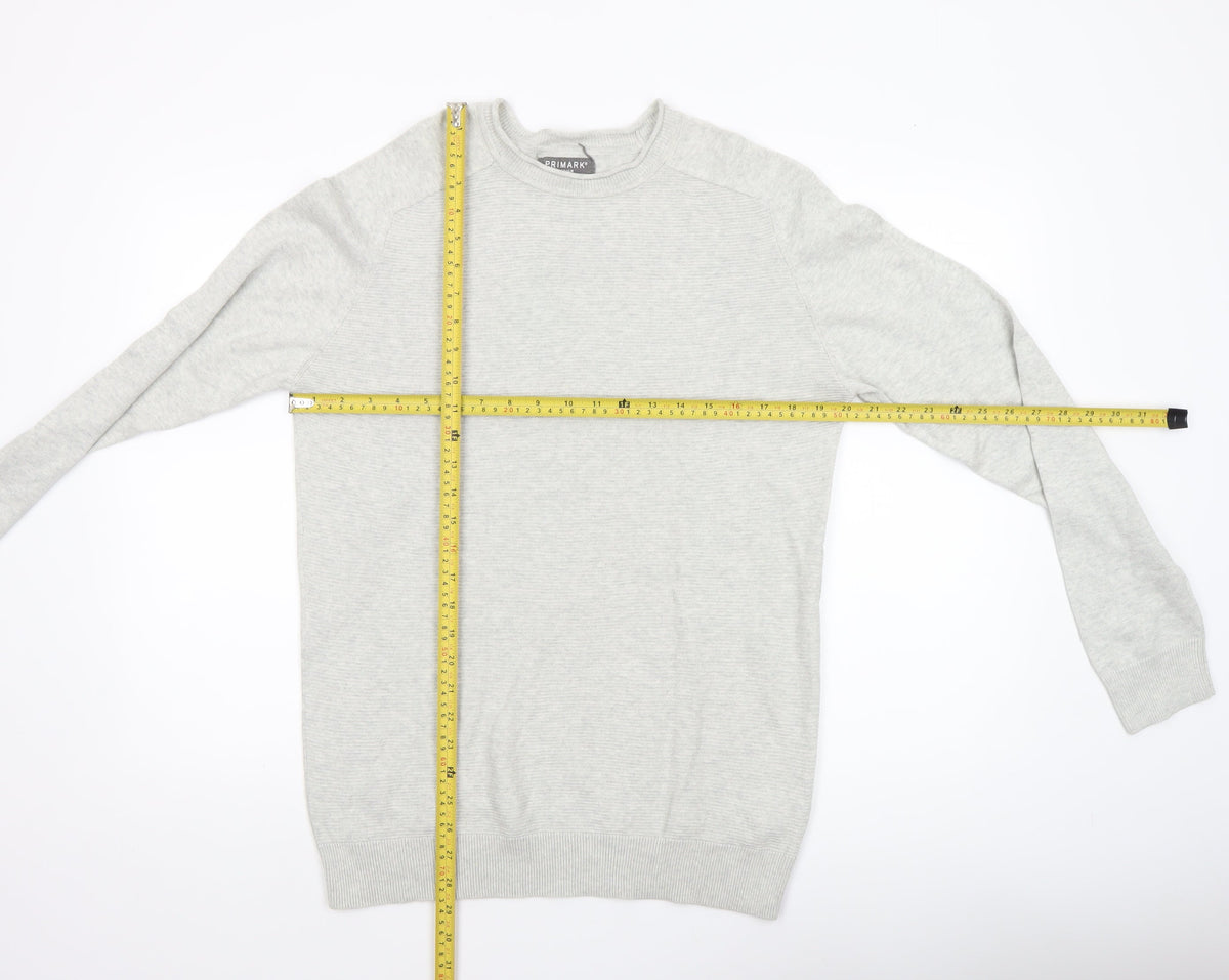 Mens UK Size M Primark Grey Pullover Jumper