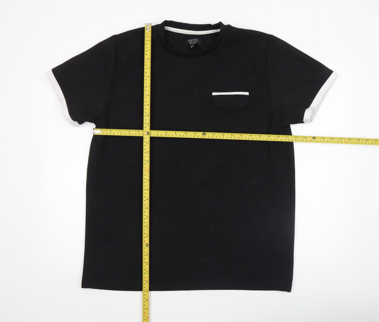 Mens UK Size 2XL boohooMAN Black  T-Shirt