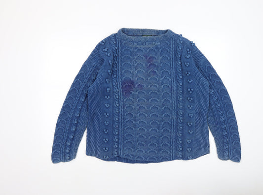 Womens UK Size M Hobbs Blue Pullover Jumper