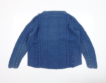 Womens UK Size M Hobbs Blue Pullover Jumper