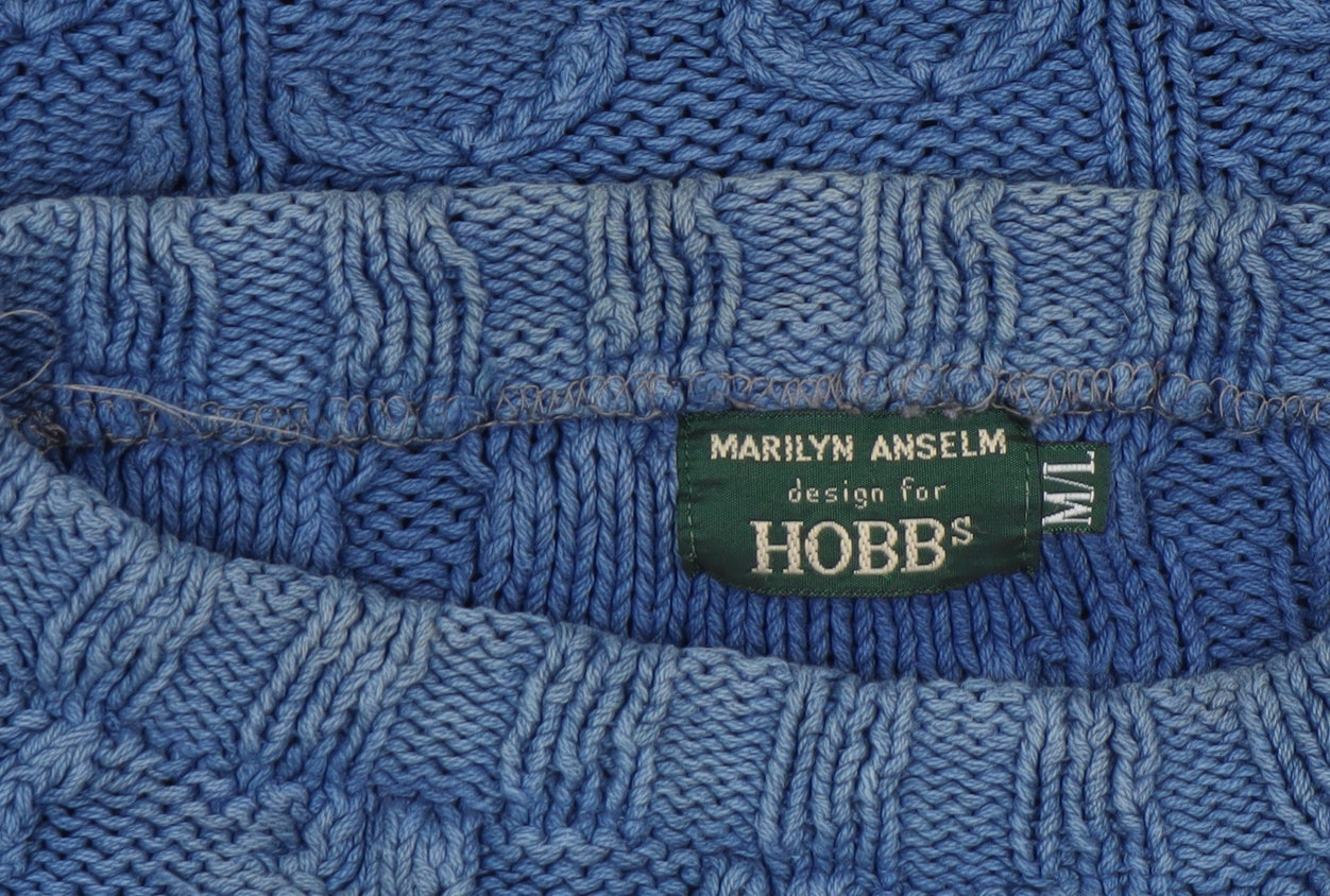 Womens UK Size M Hobbs Blue Pullover Jumper