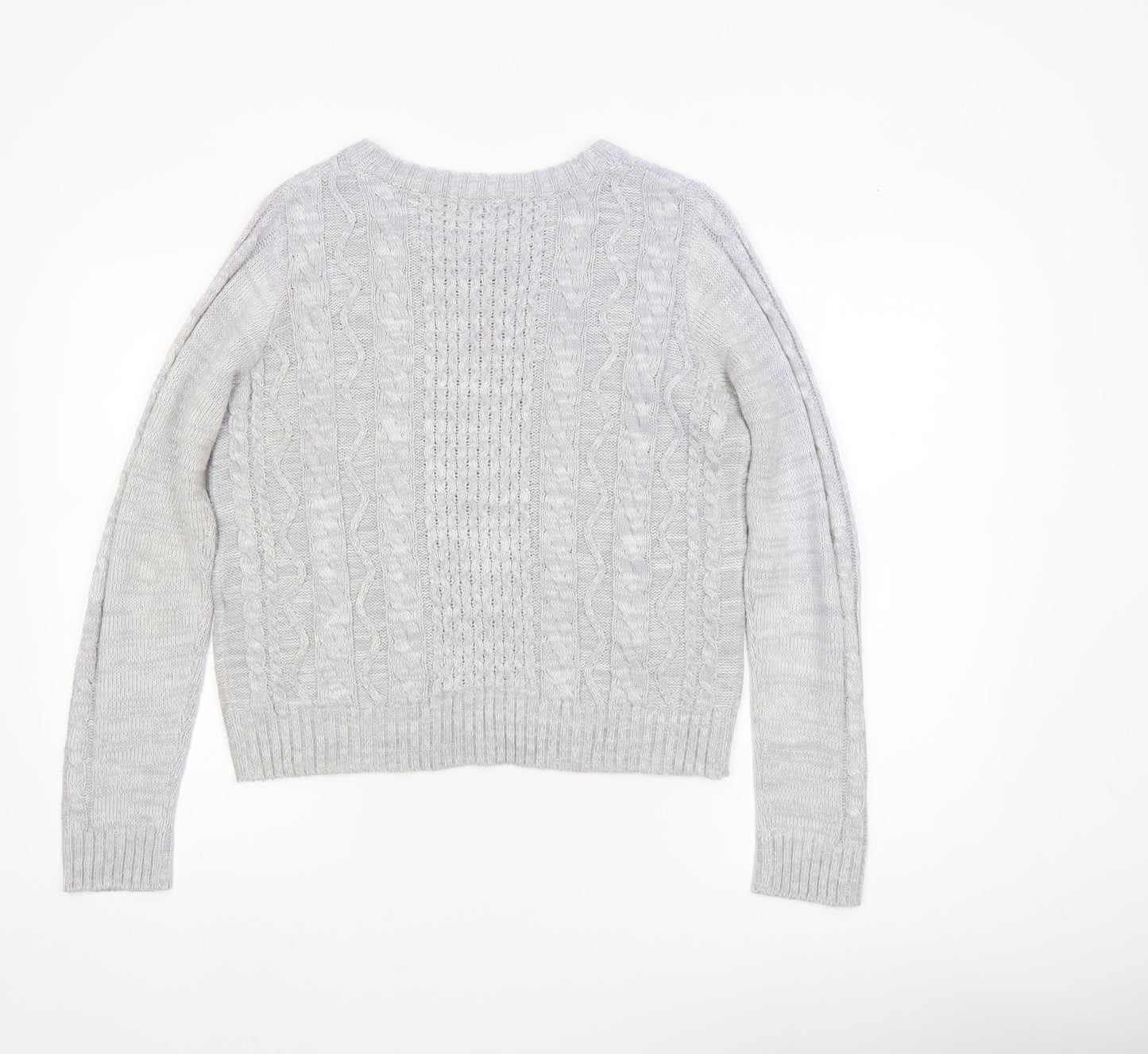 Womens UK Size M COLZA Grey Pullover Jumper