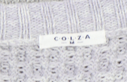 Womens UK Size M COLZA Grey Pullover Jumper