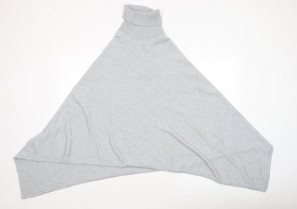 Womens UK Size One Size VILA Grey Cape Jumper