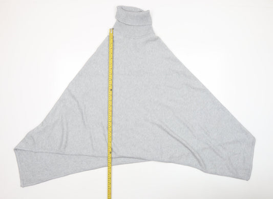 Womens UK Size One Size VILA Grey Cape Jumper