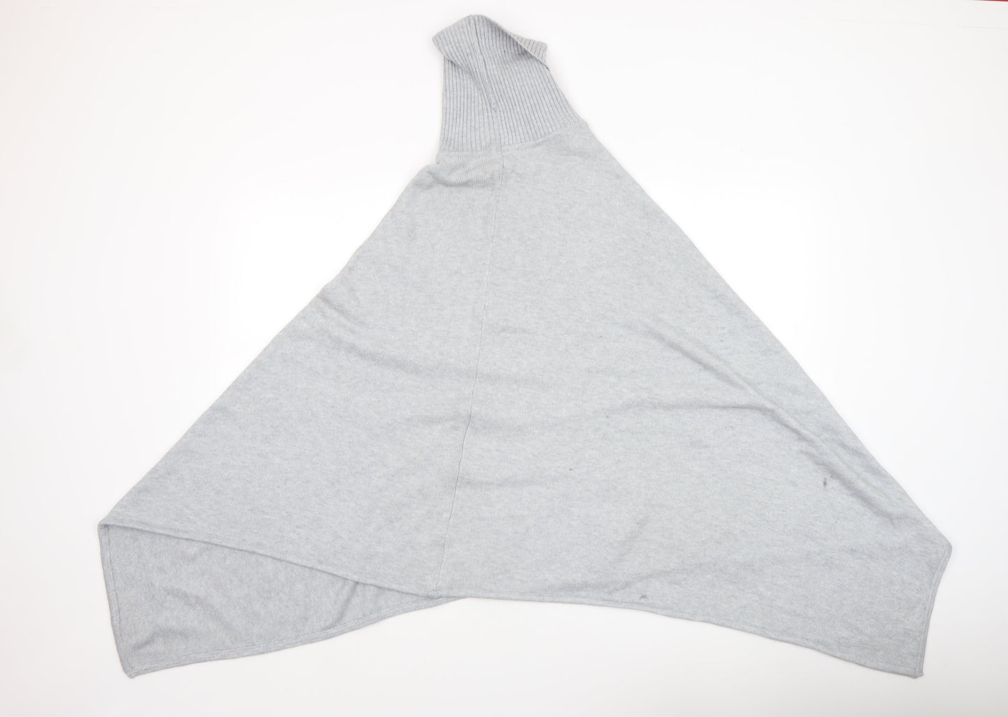 Womens UK Size One Size VILA Grey Cape Jumper