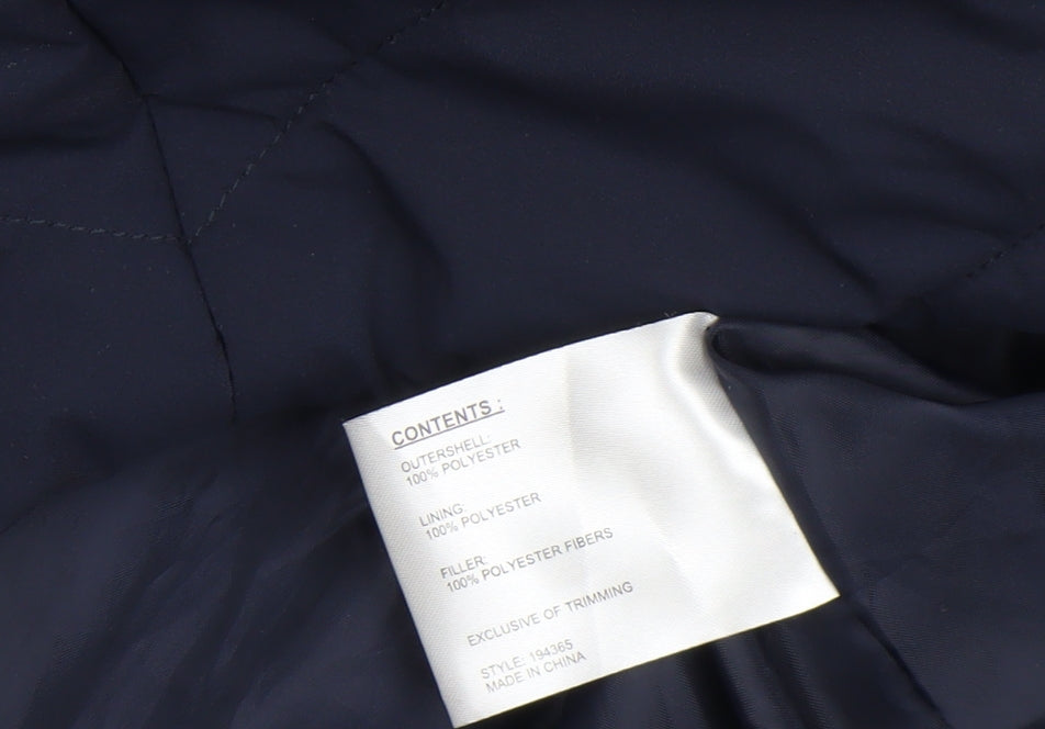 Womens UK Size S Centigrade Blue Puffer Jacket