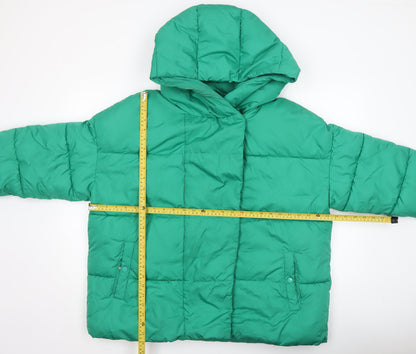 Womens UK Size L Primark Green Puffer Jacket