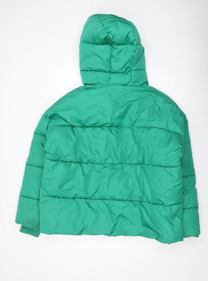 Womens UK Size L Primark Green Puffer Jacket