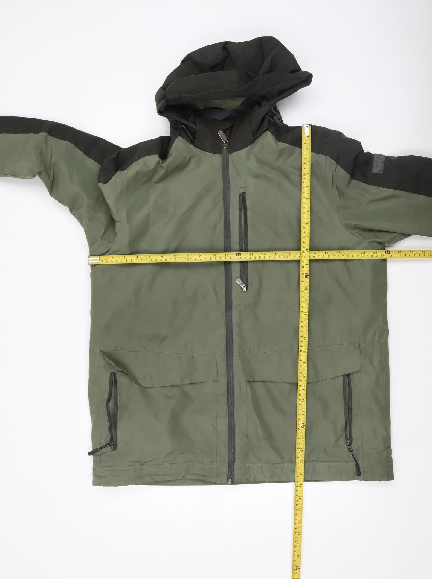 Mens UK Size L Cotton Traders Green Parka Coat
