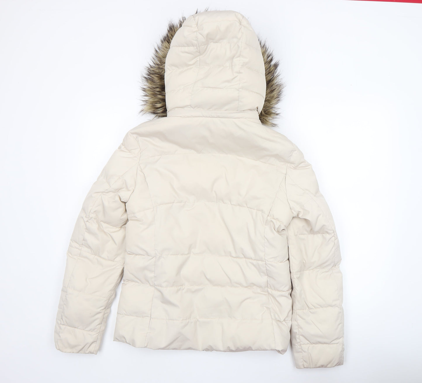 Womens UK Size 8 Marks and Spencer Beige Puffer Jacket