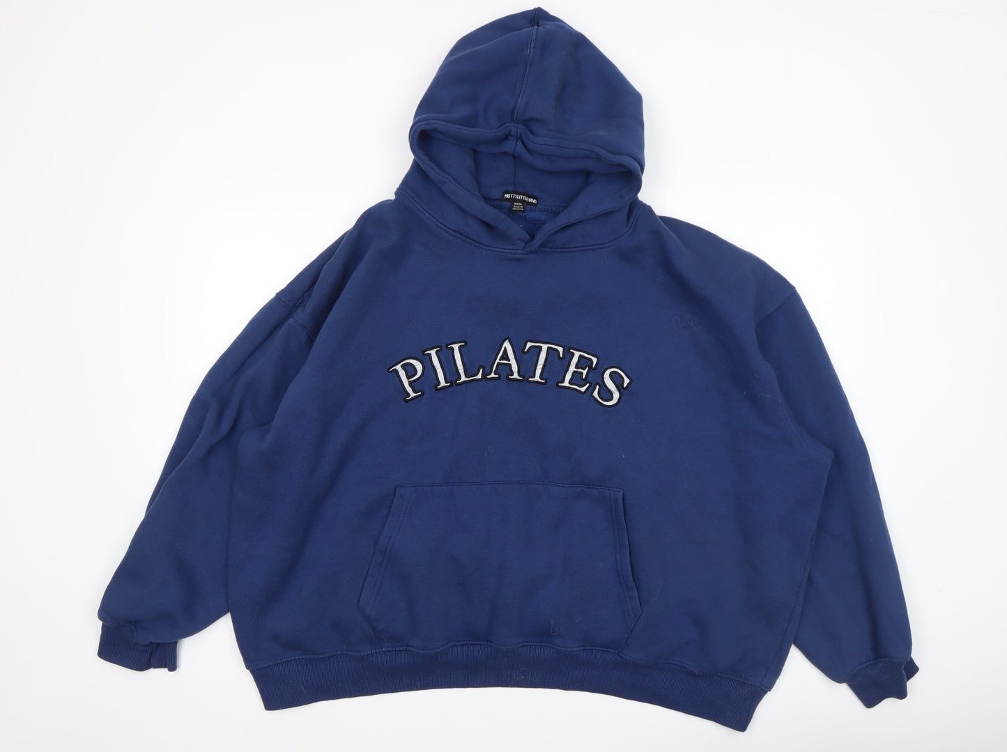 Womens UK Size 2XL PRETTYLITTLETHING Blue Pullover Hoodie