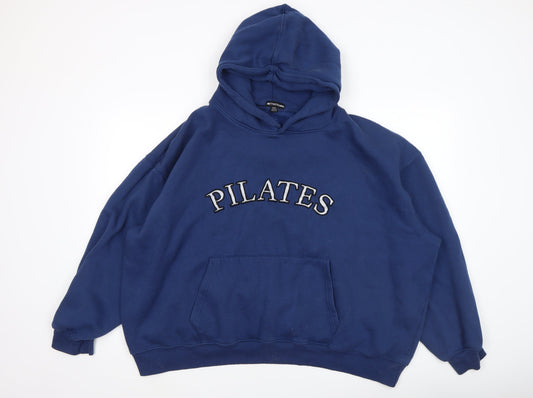 Womens UK Size 2XL PRETTYLITTLETHING Blue Pullover Hoodie