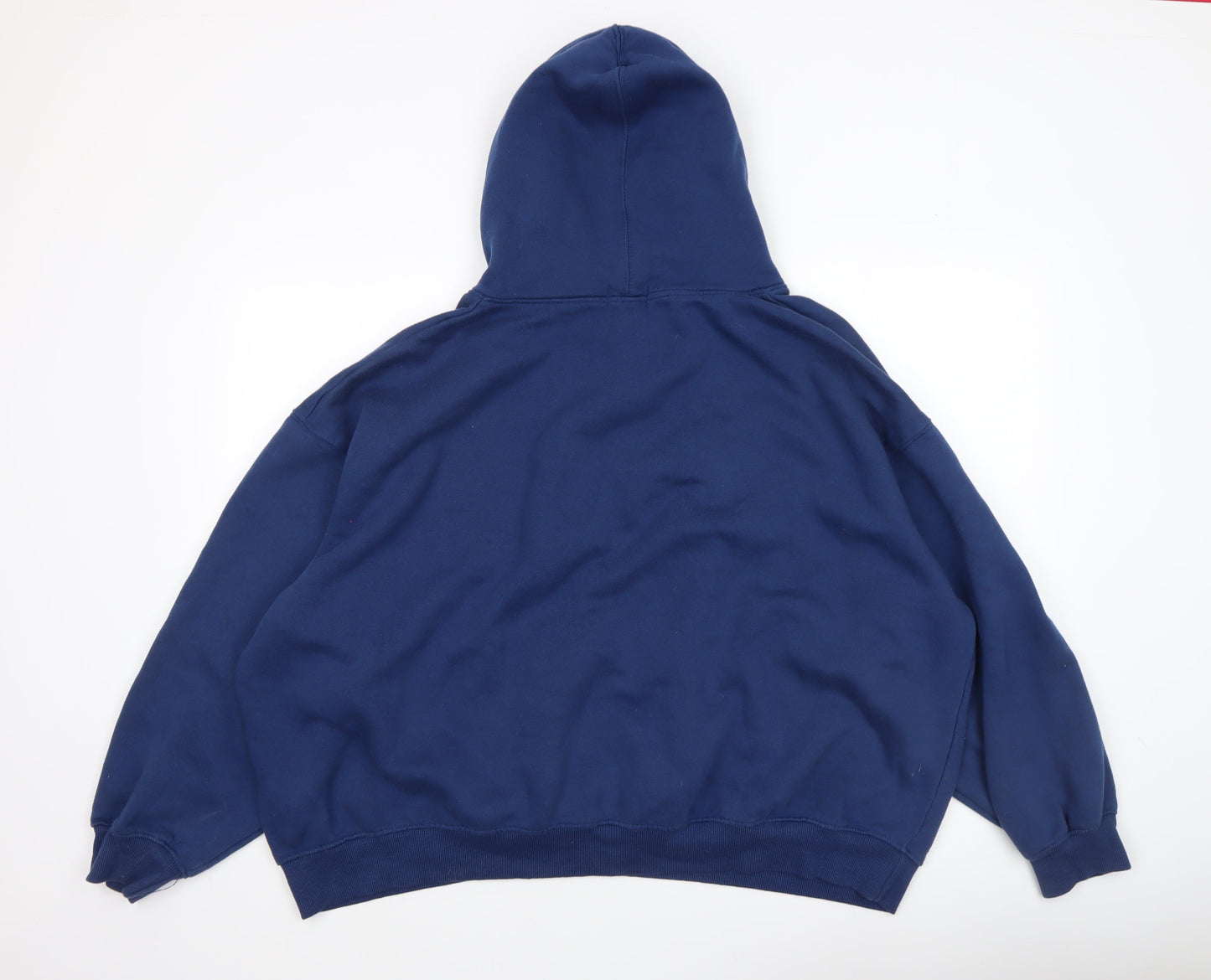 Womens UK Size 2XL PRETTYLITTLETHING Blue Pullover Hoodie