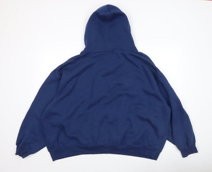 Womens UK Size 2XL PRETTYLITTLETHING Blue Pullover Hoodie