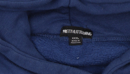 Womens UK Size 2XL PRETTYLITTLETHING Blue Pullover Hoodie