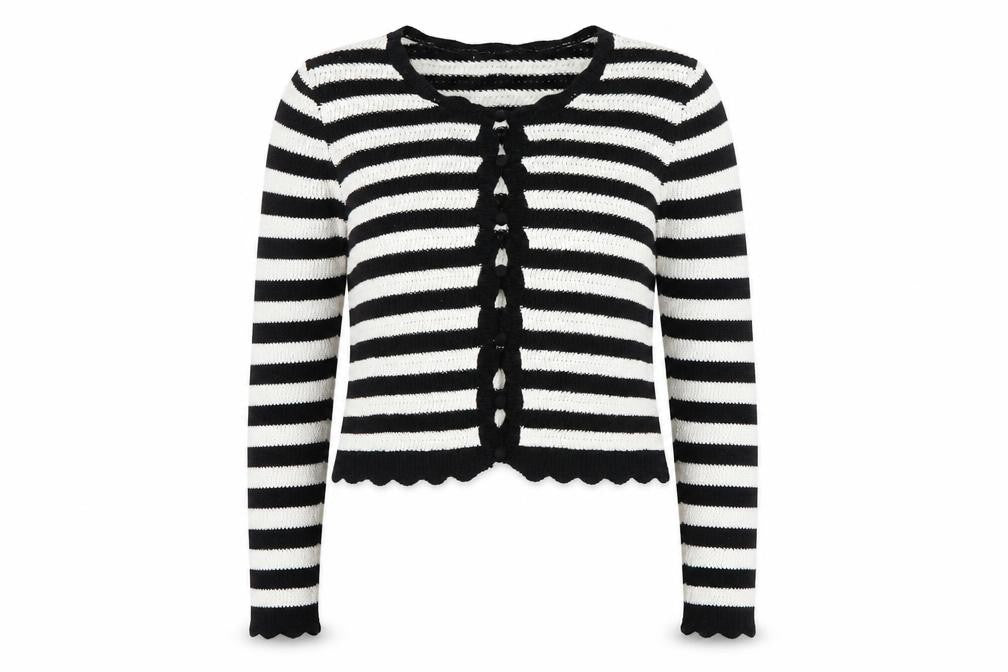 Womens UK Size S RESERVED Black Cardigan Jumper