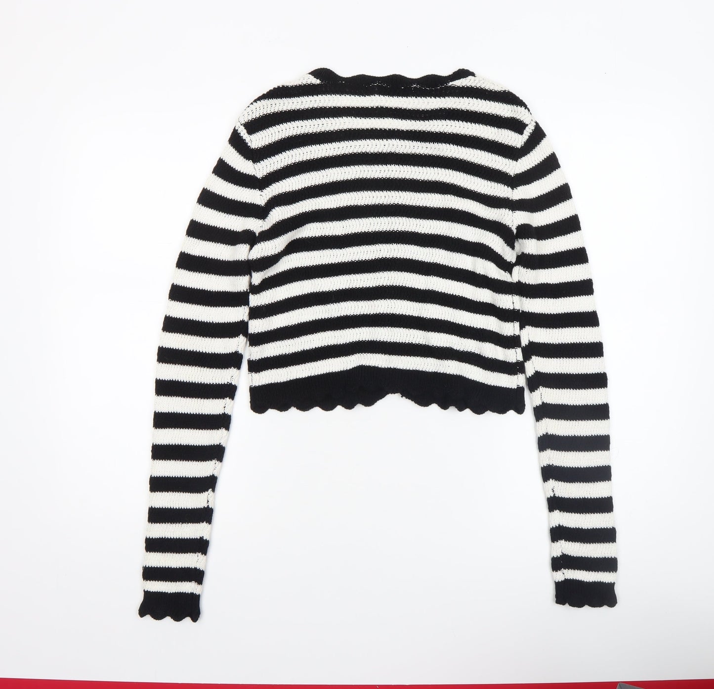 Womens UK Size S RESERVED Black Cardigan Jumper