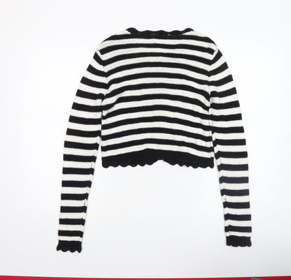 Womens UK Size S RESERVED Black Cardigan Jumper