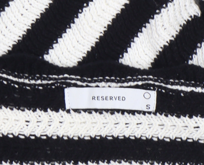 Womens UK Size S RESERVED Black Cardigan Jumper