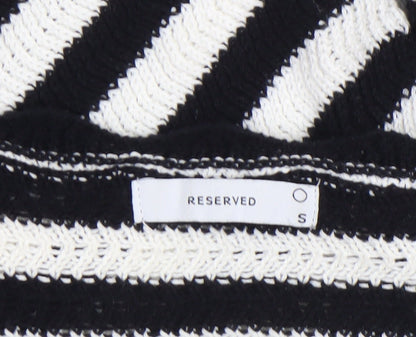 Womens UK Size S RESERVED Black Cardigan Jumper