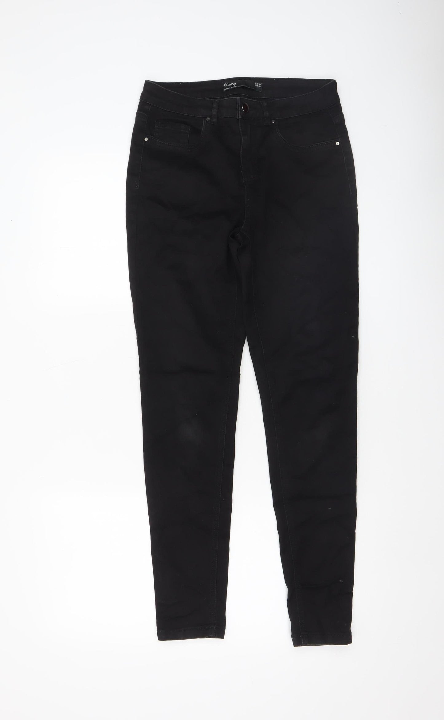 Womens UK Size 10 Dunnes Stores Slim Fit Skinny Black Jeans